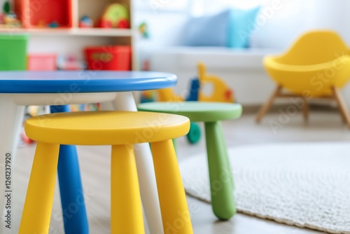 Colorful Kids Playroom Furniture photo