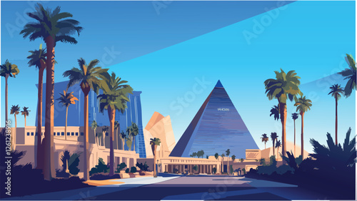 Luxor Hotel & Casino- A Glimpse of Ancient Egypt in Vegas .eps