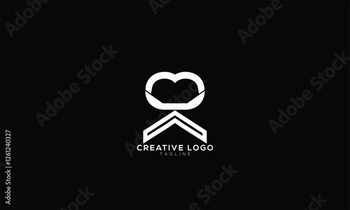 MUA MUN NUMA Abstract initial monogram letter alphabet logo design