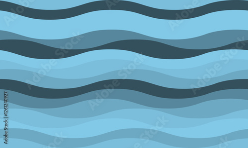 Serene abstract wave pattern in calming blues and grays.  Perfect for website backgrounds, social media graphics, or textile design. Evokes feelings of peace, tranquility, and the rhythm of nature.
