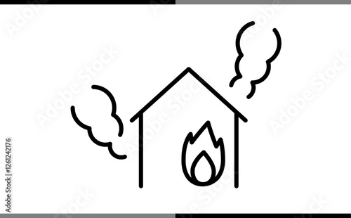 火事のイメージのアイコン