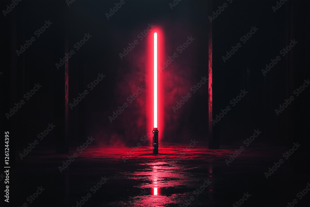 custom made wallpaper toronto digitalRed lightsaber isolated on a black background