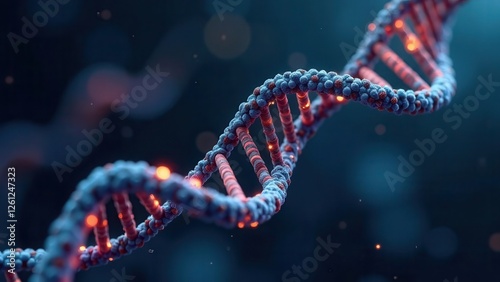 Genetic research and Biotech science Concept.