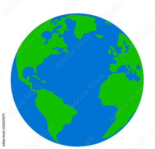 Fototapeta Naklejka Na Ścianę i Meble -  planet earth globe vector illustration