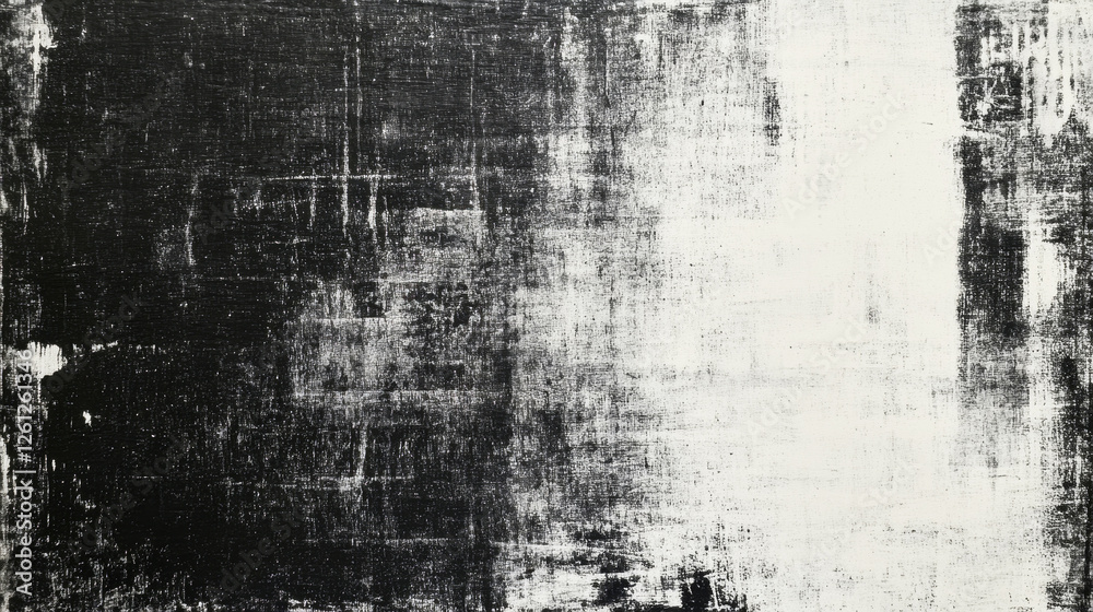 Naklejka premium Vintage textured black and white distressed background in grunge style for artistic use