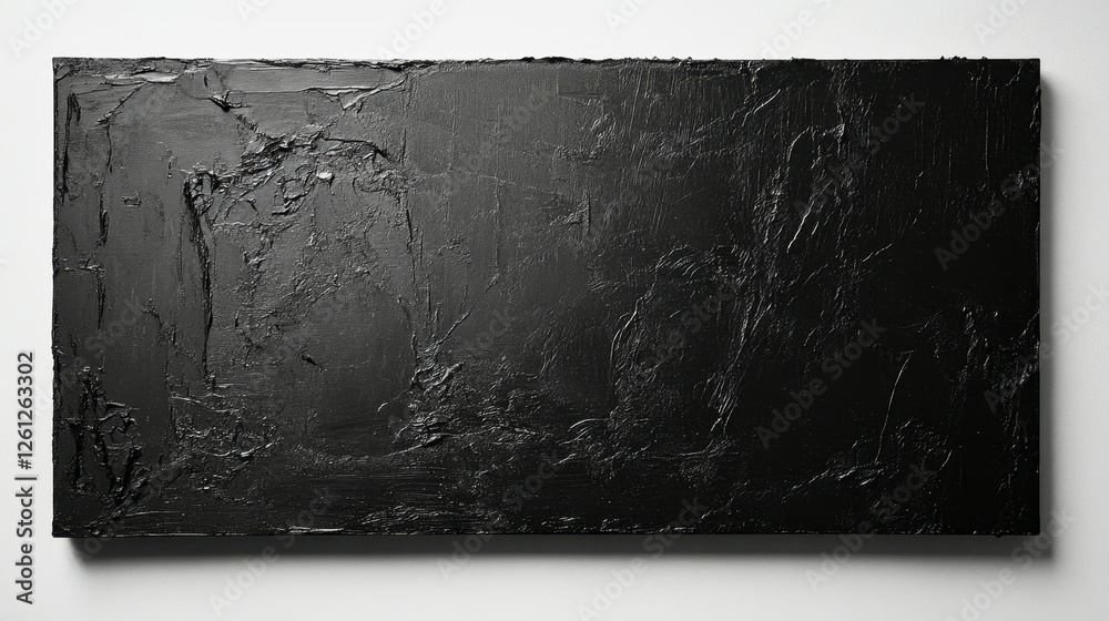 Fototapeta premium This artwork features a modern minimalist design with a matte black surface