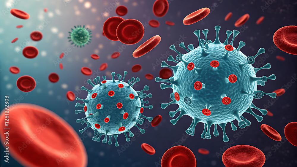 Vector of Coronavirus 2019-nCoV and Virus background with disease cells and red blood cell.COVID-19 Corona virus outbreaking and Pandemic medical health risk concept.Vector illustration eps 10
Vector of Coronavirus 2019-nCoV and Virus background with disease cells and red blood cell.COVID-19 Corona virus outbreaking and Pandemic medical health risk concept.Vector illustration eps 10