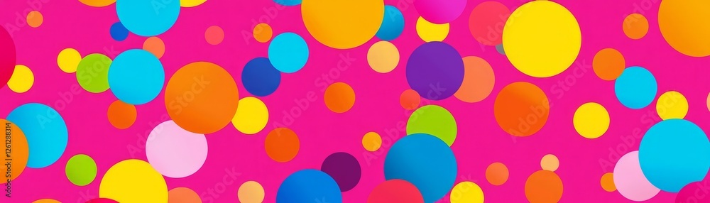 Colorful abstract circles vibrant background digital art modern design eye-catching creative inspiration