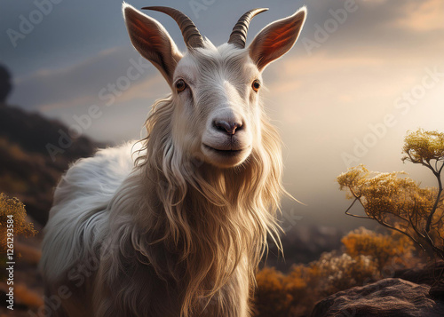 Generated image of a goat