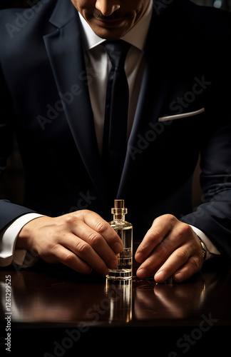 Man smelling a fragrance