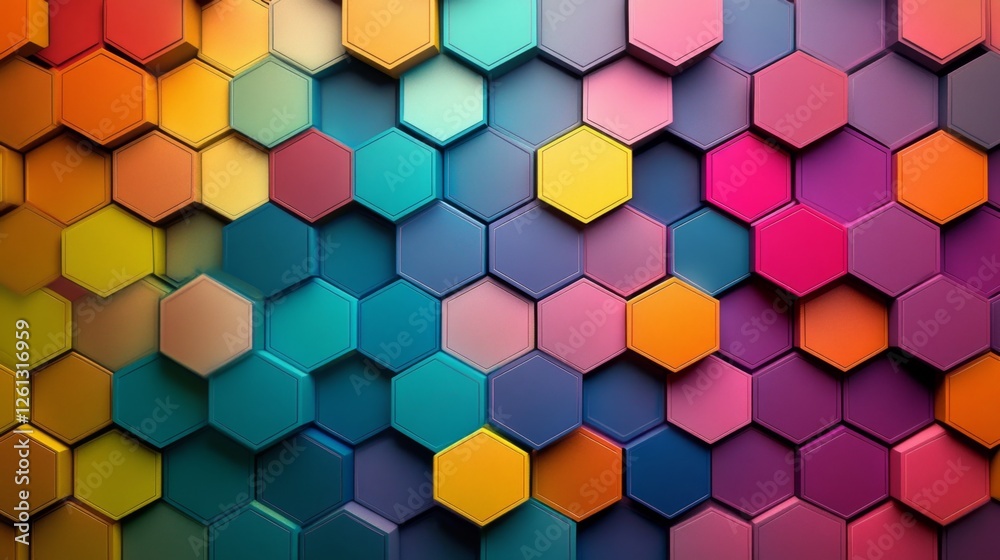 Creating a vibrant multicolored hexagon pattern digital art studio graphic design project virtual environment aesthetic appeal Creating a vibrant multicolored hexagon pattern digital art studio graphic design project virtual environment aesthetic appeal
