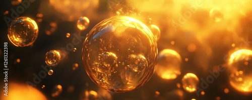 golden yellow bubble oil