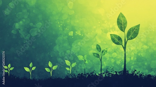 Startups journey represented by a growing tree with each branch symbolizing business growth milestones vibrant green tones