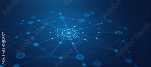 Analytic AI calculations on internet data collection within blue-hued cyberspace environment