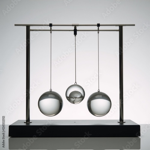 Cradle of Ideas Newtons Cradle as a Metaphor for Critical Thinking leading to Innovation photo