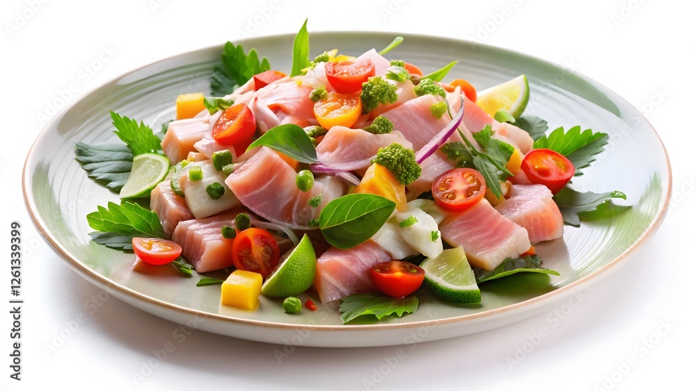 Fresh Tuna Ceviche with Mango and Tomatoes Fresh Tuna Ceviche with Mango and Tomatoes
