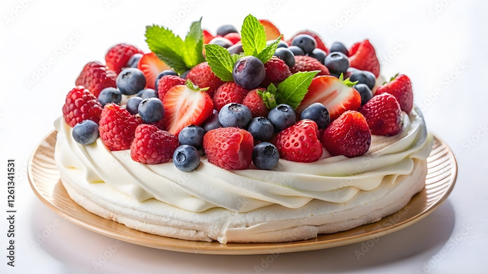 Pavlova with Fresh Berries Pavlova with Fresh Berries