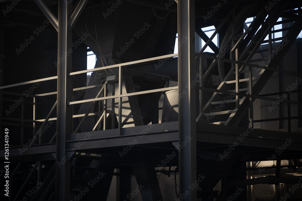 Fototapeta premium Marble factory dawn light