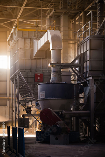 Marble factory dawn light