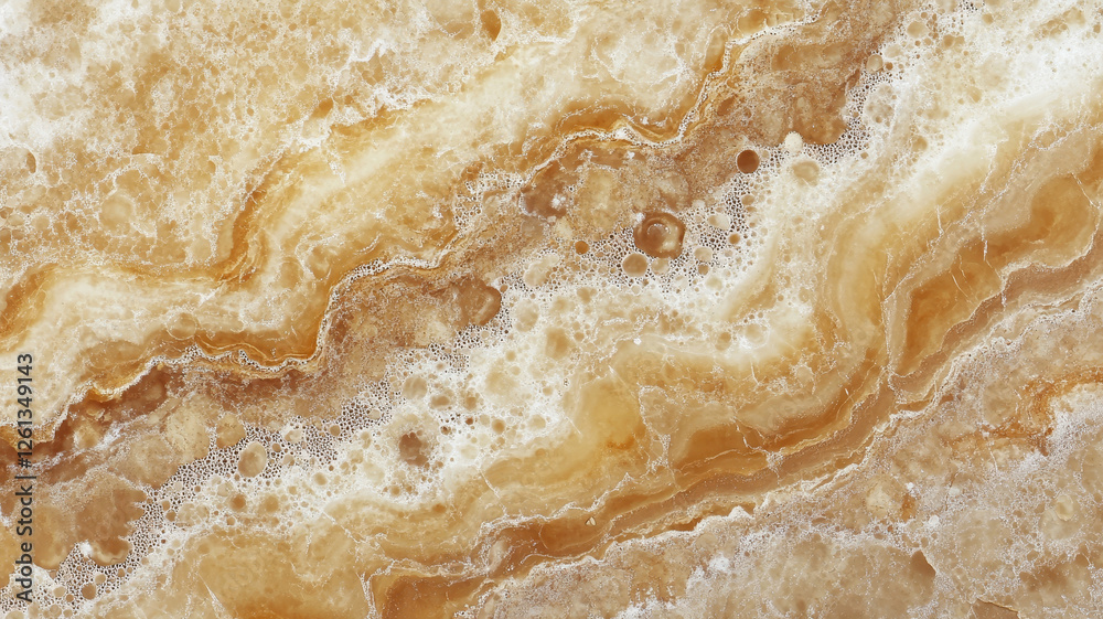 Obraz premium Abstract beige marble liquid texture, luxury background. Calacatta marbel texture for digital wall tiles and floor tiles.