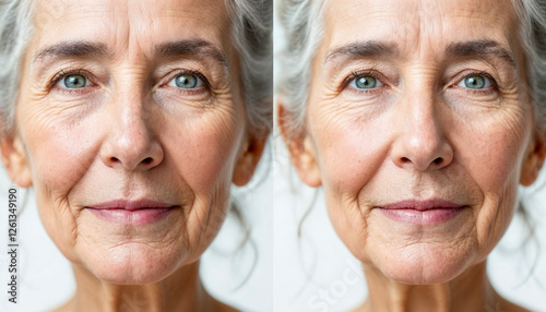 an older woman with dry, dull skin
