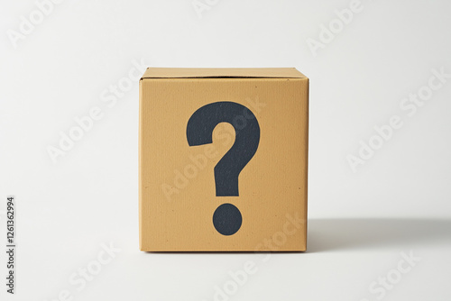 Mystery Box Isolated White Background