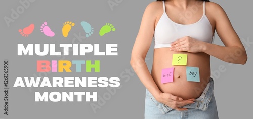 Young pregnant woman with s...