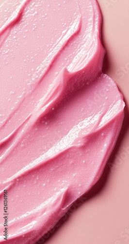 Wallpaper Mural Pink cosmetic cream texture, studio close-up (1) Torontodigital.ca