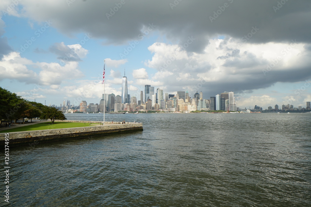 Naklejka premium ellis island, new york