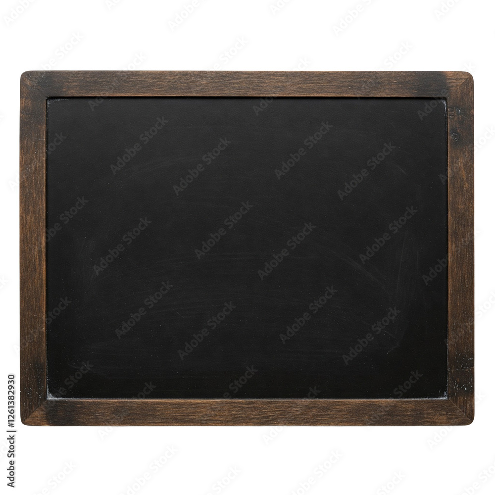 Blank Blackboard with Wooden Frame Isolated Blank Blackboard with Wooden Frame Isolated