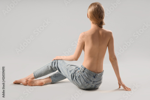 Beautiful young woman with ...