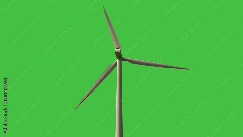 Power Wind Animation on Green Screen Power Wind Animation on Green Screen