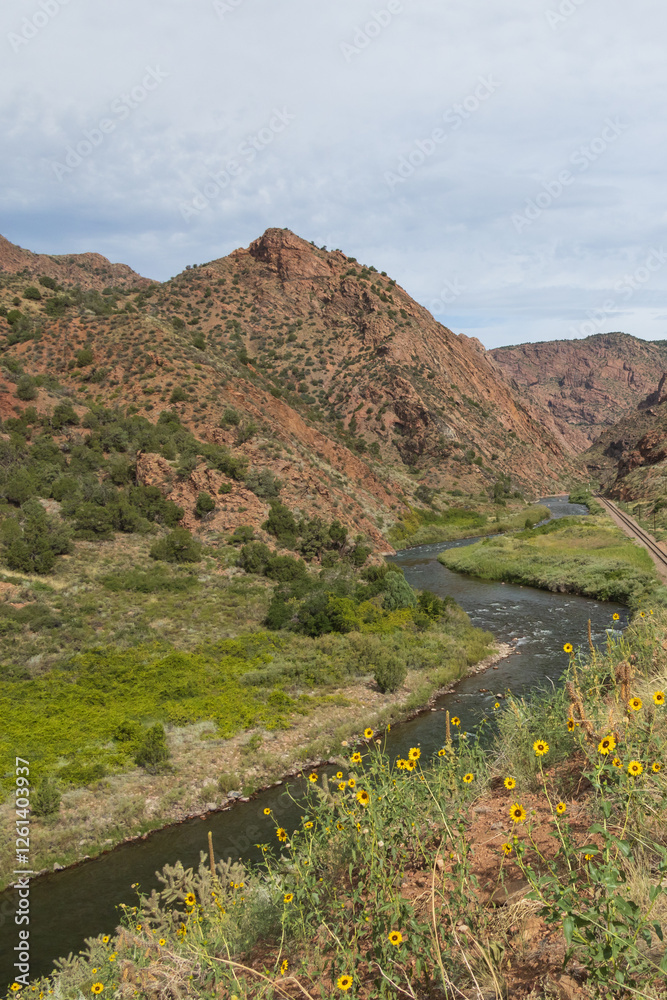 Obraz premium View from Tunnel Drive Trail in Canon City, Colorado