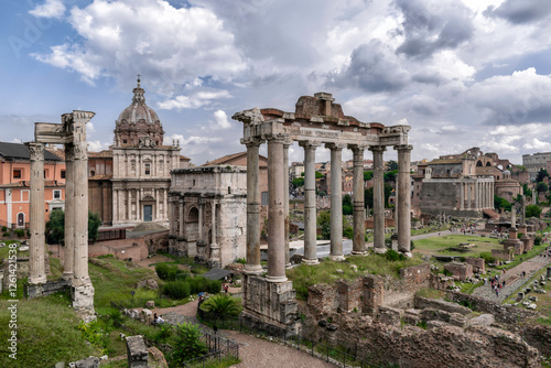 The roman forum in Rome Italy