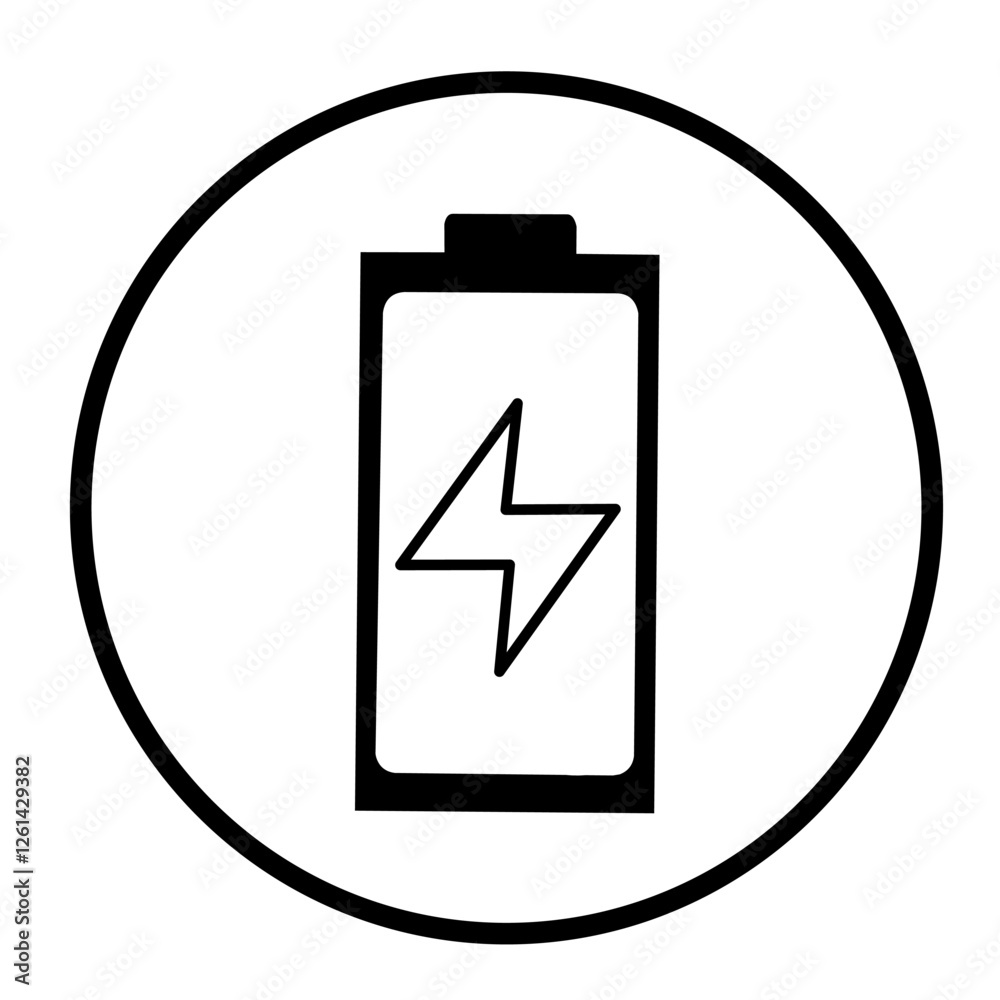 Battery energy icon vektor simple design illustration Battery energy icon vektor simple design illustration