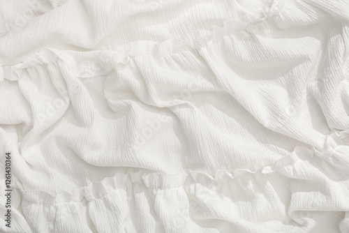 Texture of white cloth as background