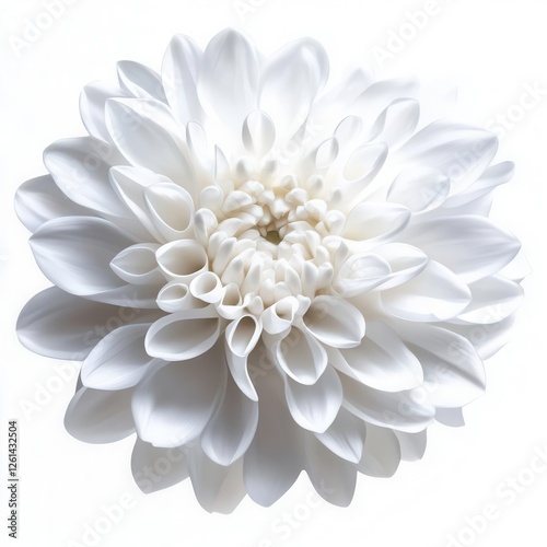 Wallpaper Mural White Flower Isolated on White Background, High-Quality Cutout for Floral Design Torontodigital.ca