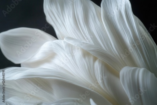 Graceful Lotus Flower on Dark Background for Elegant Botanical Art