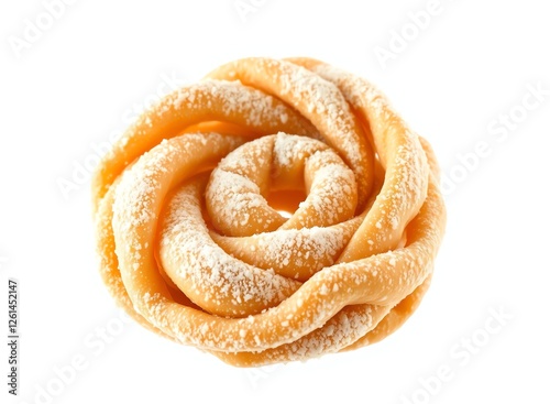 an image of a pastry with powdered sugar on top, there is a pastry with powdered sugar on top of it photo