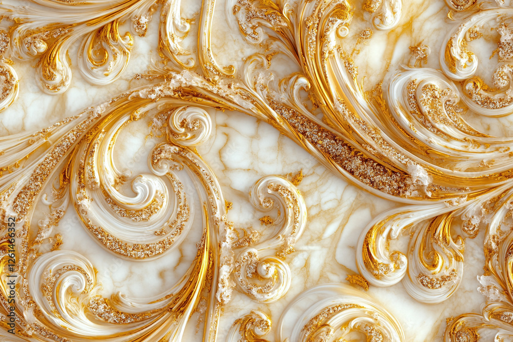 Ornate lines and swirls in the baroque style, creating a luxurious and refined pattern, textures, patterns Ornate lines and swirls in the baroque style, creating a luxurious and refined pattern, textures, patterns
