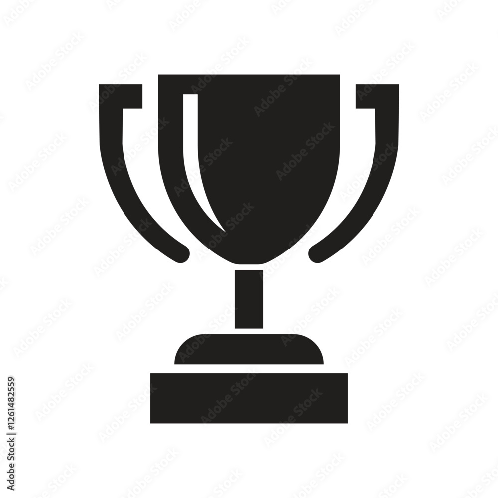 Vector Trophy Icon Silhouette. Trophy Symbol Vector Trophy Icon Silhouette. Trophy Symbol