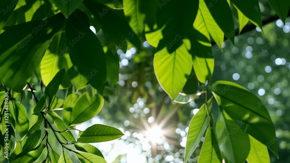 Lush Green Foliage Bathed in Sunlight Serene Outdoor Nature Experience Lush Green Foliage Bathed in Sunlight Serene Outdoor Nature Experience