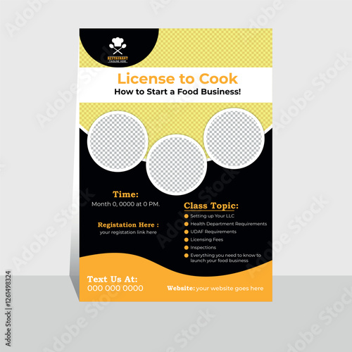 Food Business And Restaurant Flyer Layout