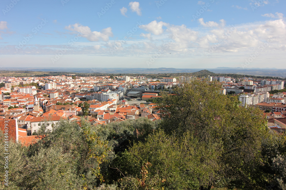Castelo Branco, Beira Baixa, Portugal, October 25, 2021. Views from Castelo Branco Castelo Branco, Beira Baixa, Portugal, October 25, 2021. Views from Castelo Branco