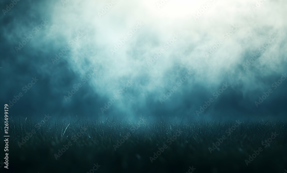 Ethereal Glow Above a Whispering Meadow, A Dreamscape of Fog and Grass in an Enigmatic Atmosphere, Evoking Mystique and Serenity Ethereal Glow Above a Whispering Meadow, A Dreamscape of Fog and Grass in an Enigmatic Atmosphere, Evoking Mystique and Serenity