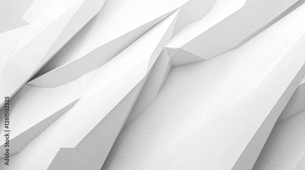 Fototapeta premium Abstract White Geometric Pattern