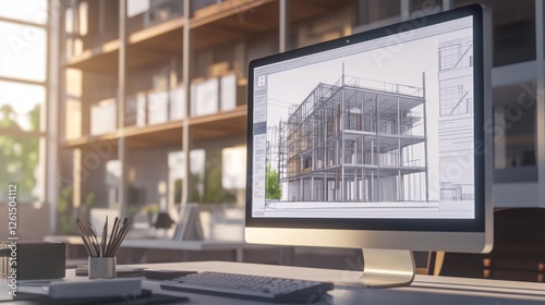 Architectural Design on Computer Screen