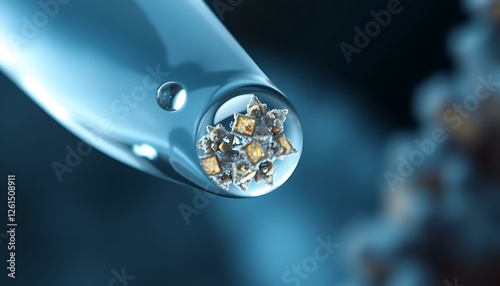 Microscopic Crystal Structures: Stunning Close-Up of Nano-Crystals