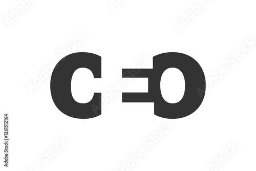 CEO logo design. Initial letter C E O bold font style for tech startups, consulting, corporate branding. Creative company name, headlines typography identity, trendy logotype.