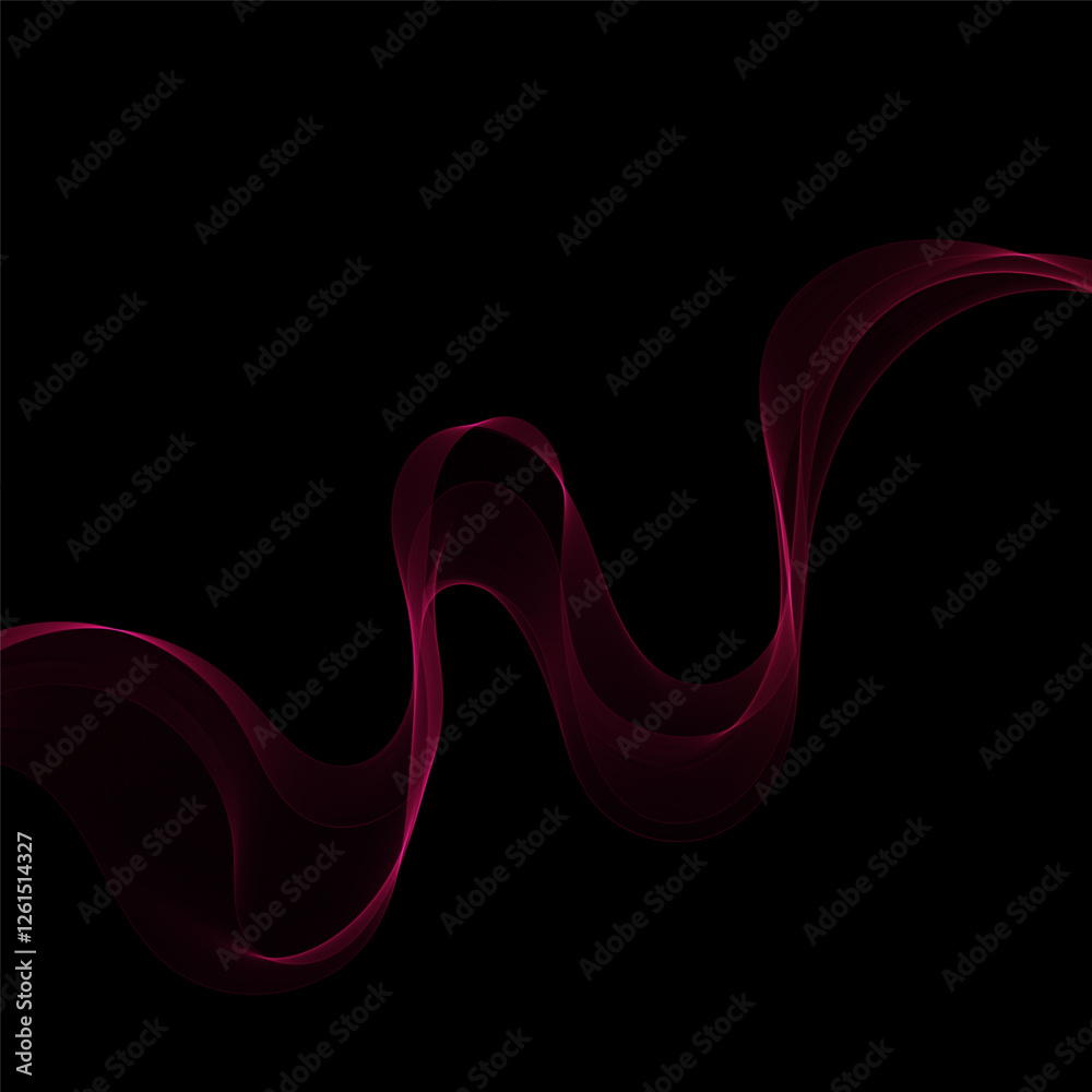 Gold Smoky abstract wave on a black background. Vector design element. Eps 10 Gold Smoky abstract wave on a black background. Vector design element. Eps 10